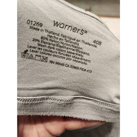 Warner's Cloud 9 Wire-Free Bra 1269 Women's 01269 40B - Picture 3 of 3